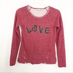 CATO Love Sweatshirt, Size Small